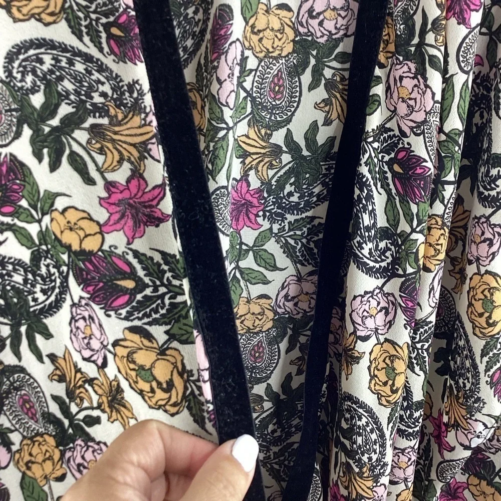 SPRING FLORAL ONE SIZE TOP KIMONO CARDIGAN SPRING SUMMER BOHO GUC - Picture 6 of 11